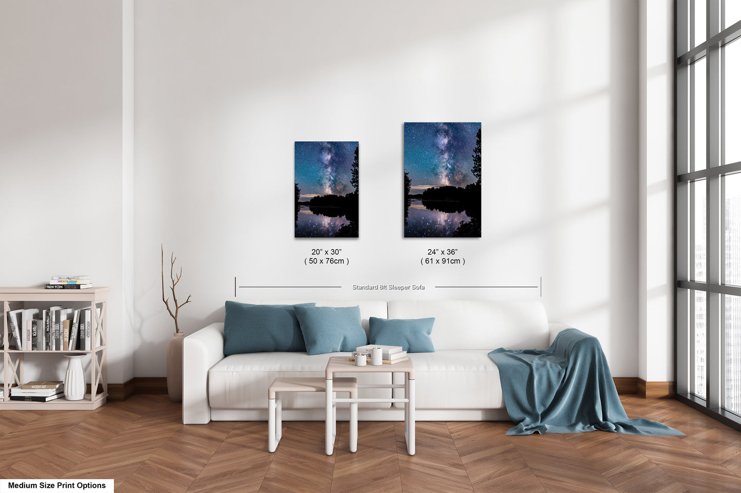 Milky Way Canvas Muskoka Fine Art Night Photo Northern Ontario Lake Reflection Print Sky Photo
