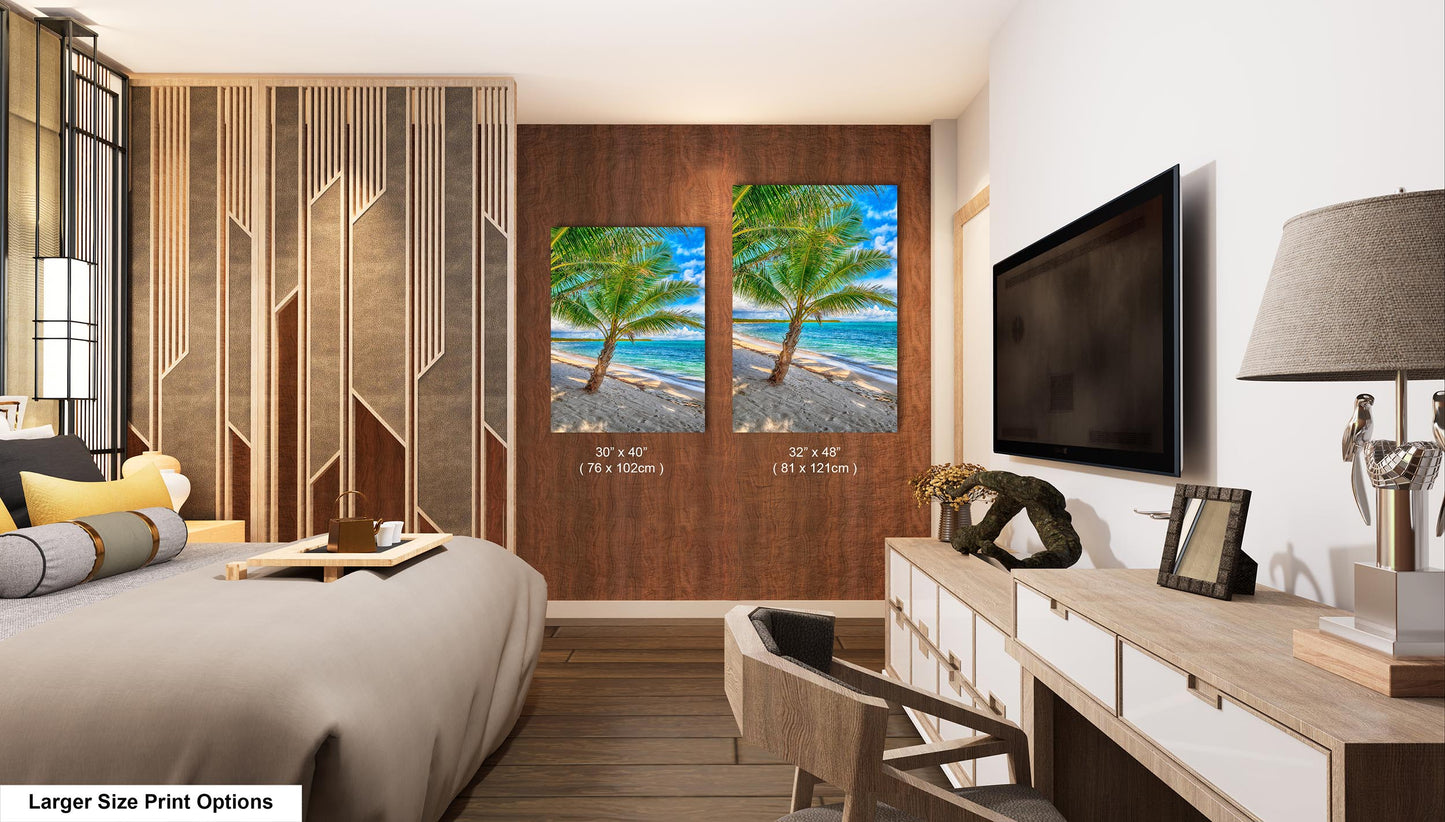 Palm Tree Photo, Wall Art, Palms, Photo, Canvas Print, Wall Decor, Metal Print