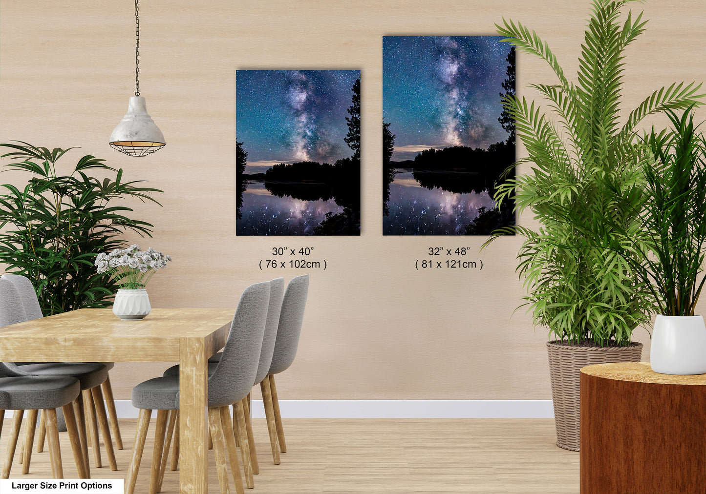 Milky Way Canvas Muskoka Fine Art Night Photo Northern Ontario Lake Reflection Print Sky Photo