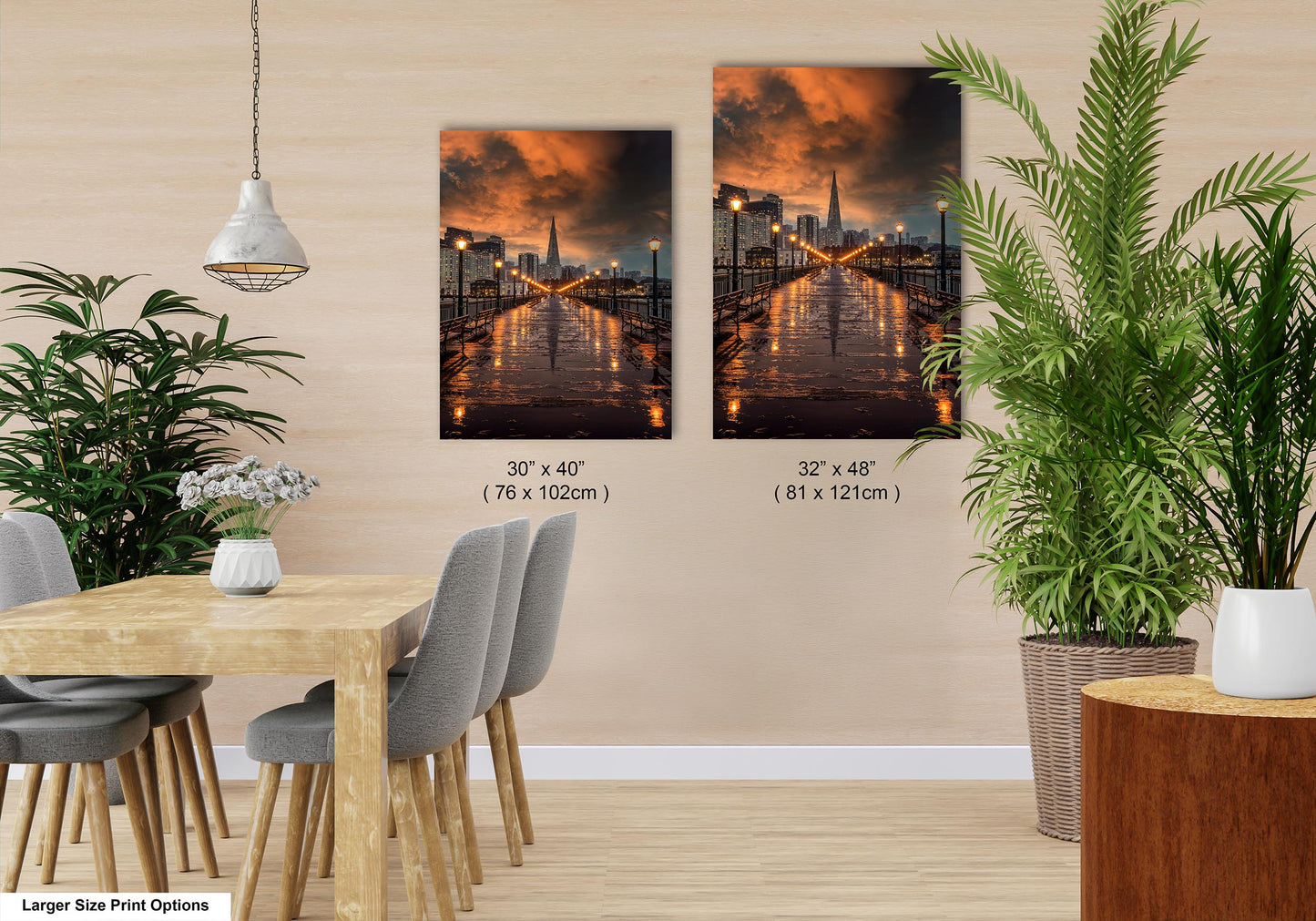 San Francisco Canvas Wall Art Photo Print Sunset Wall Decor Home Wall Decor Office Decor Skyline Wall Art
