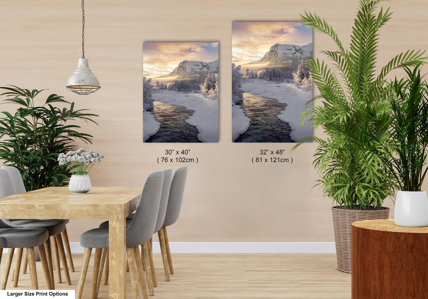 Mountains Landscape Wall Art Winter Mountain Photo Prints Landscape Mountain Wall Decor Home or Office