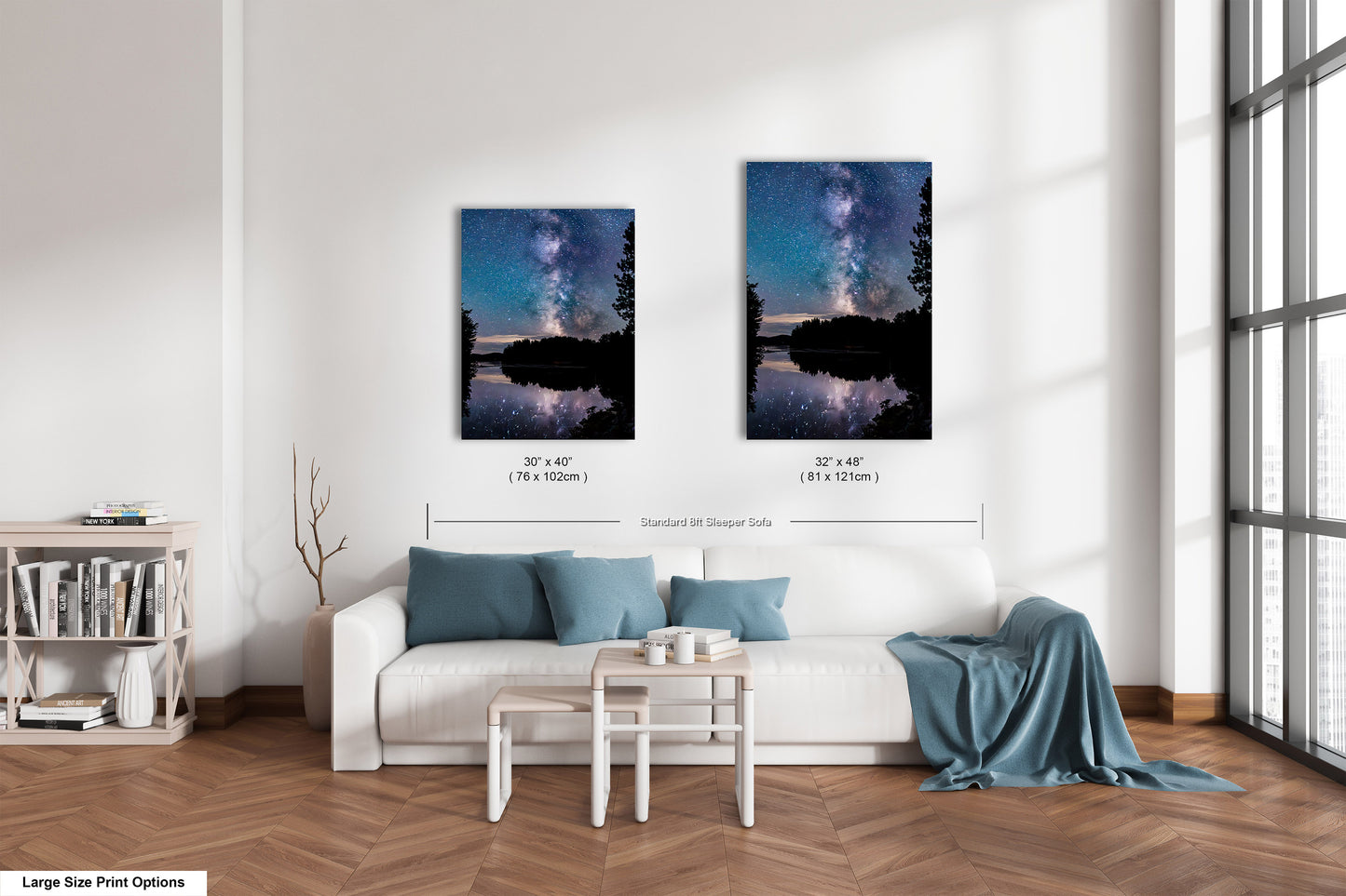 Milky Way Canvas Muskoka Fine Art Night Photo Northern Ontario Lake Reflection Print Sky Photo