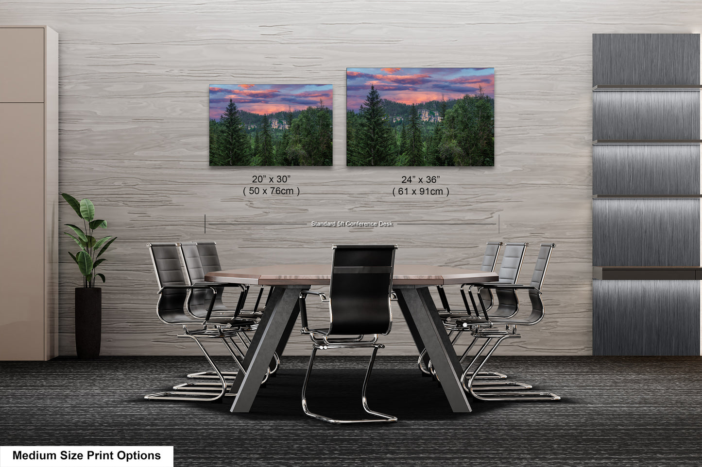 a dining room with a table and chairs
