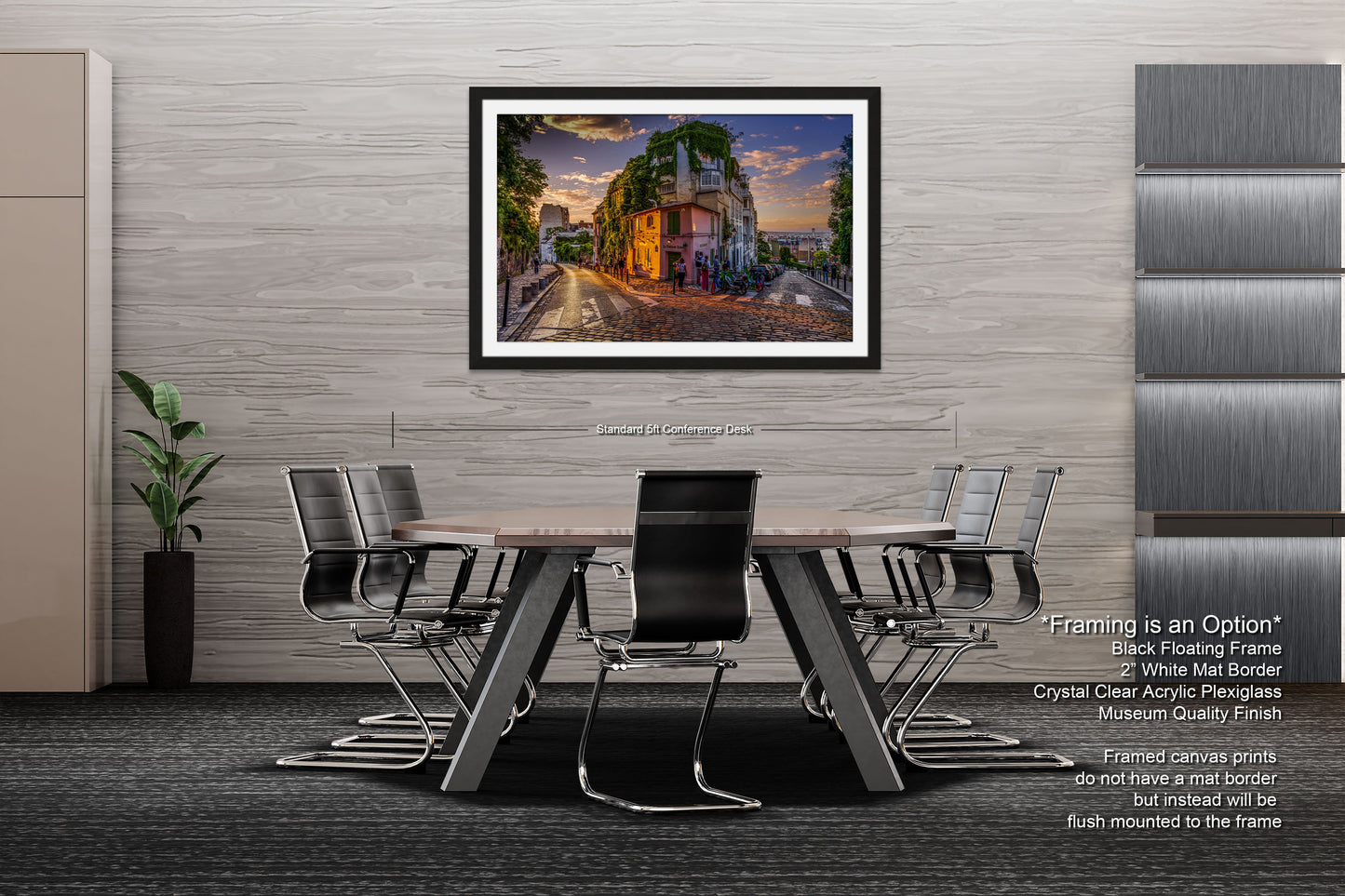 a picture of a dining room with a table and chairs