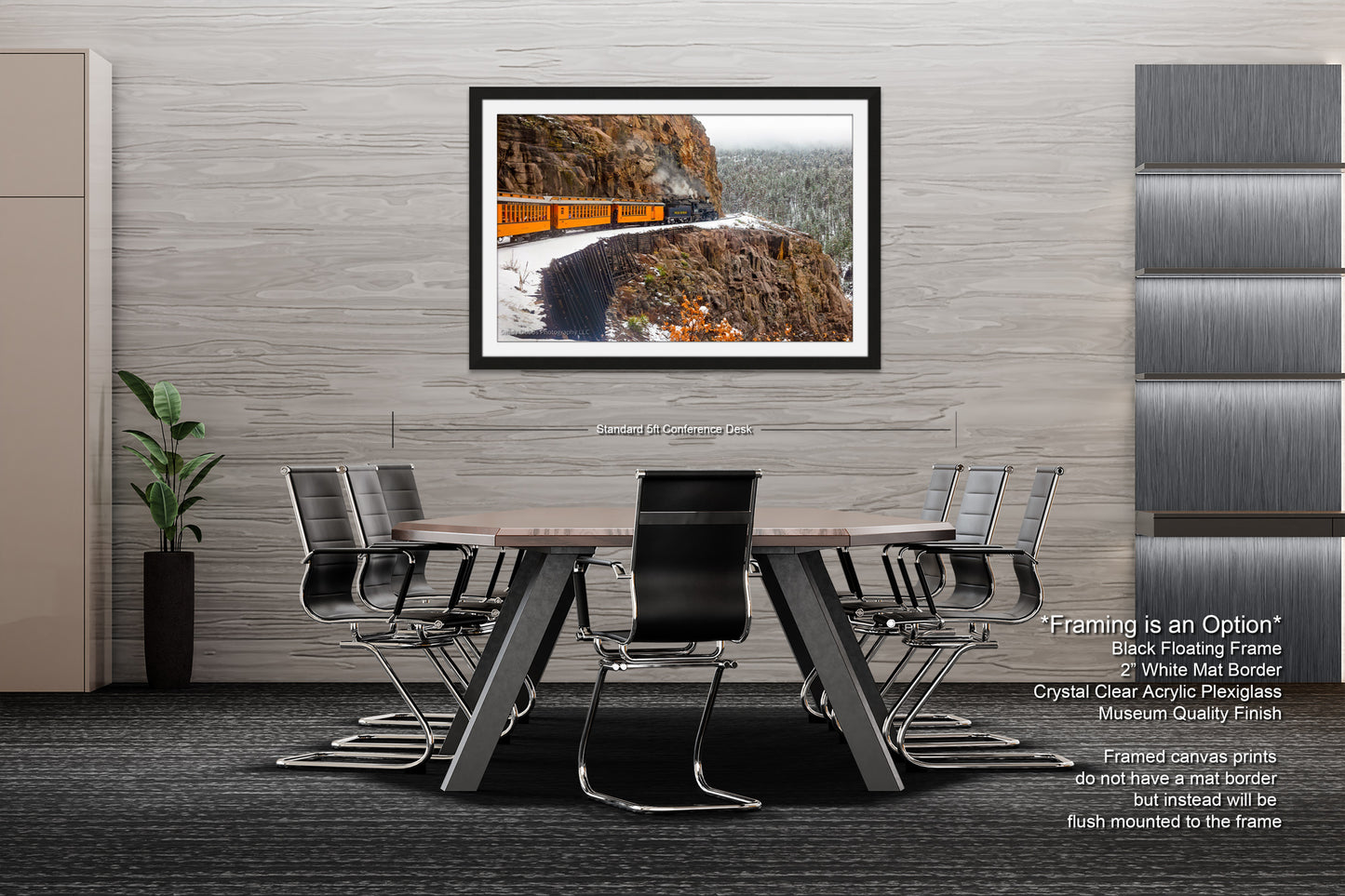 a picture of a dining room with a table and chairs