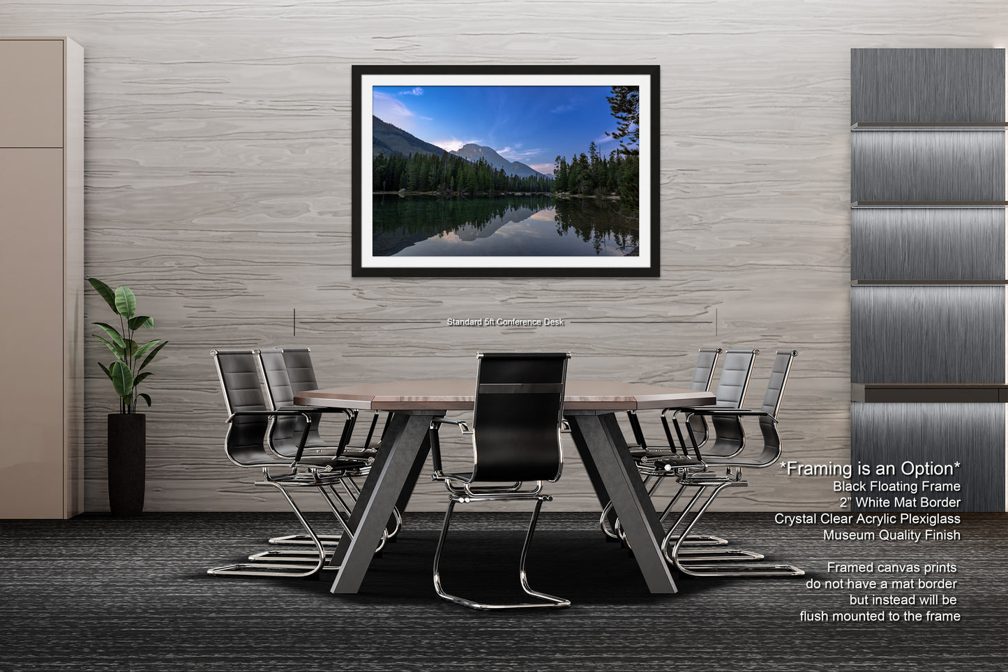 a dining room with a table and chairs