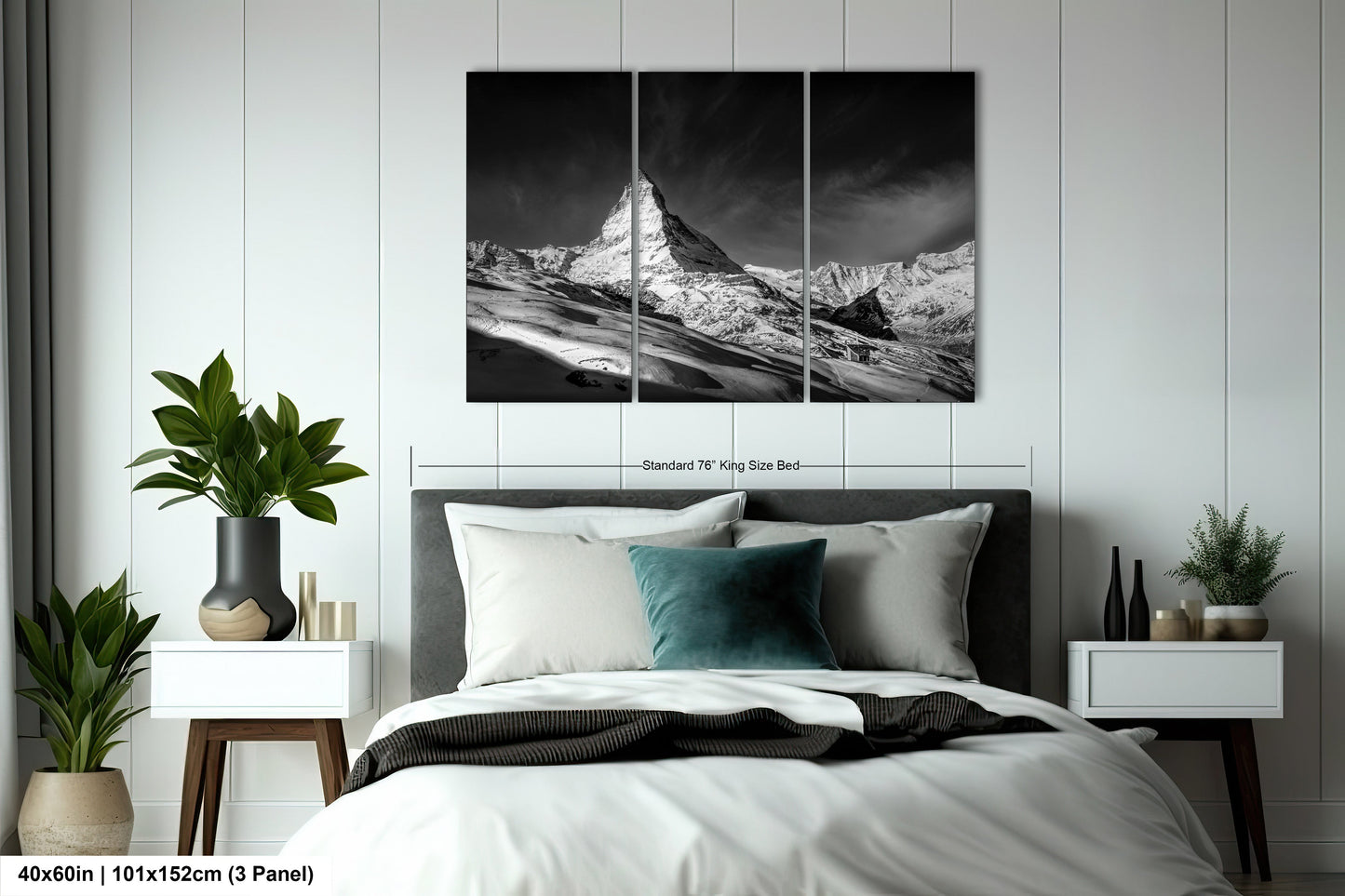a black and white photo of a mountain range