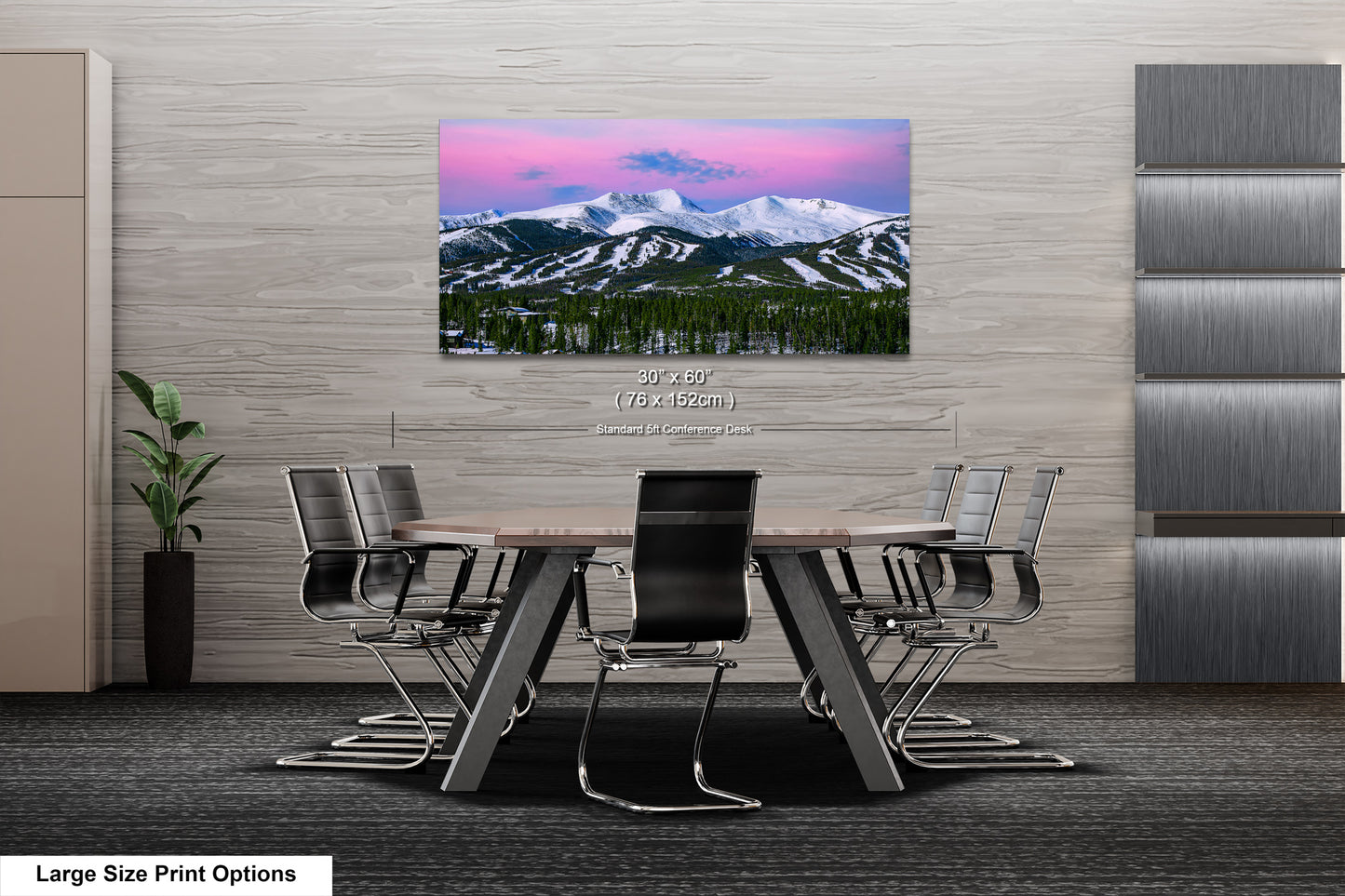 a dining room with a table and chairs