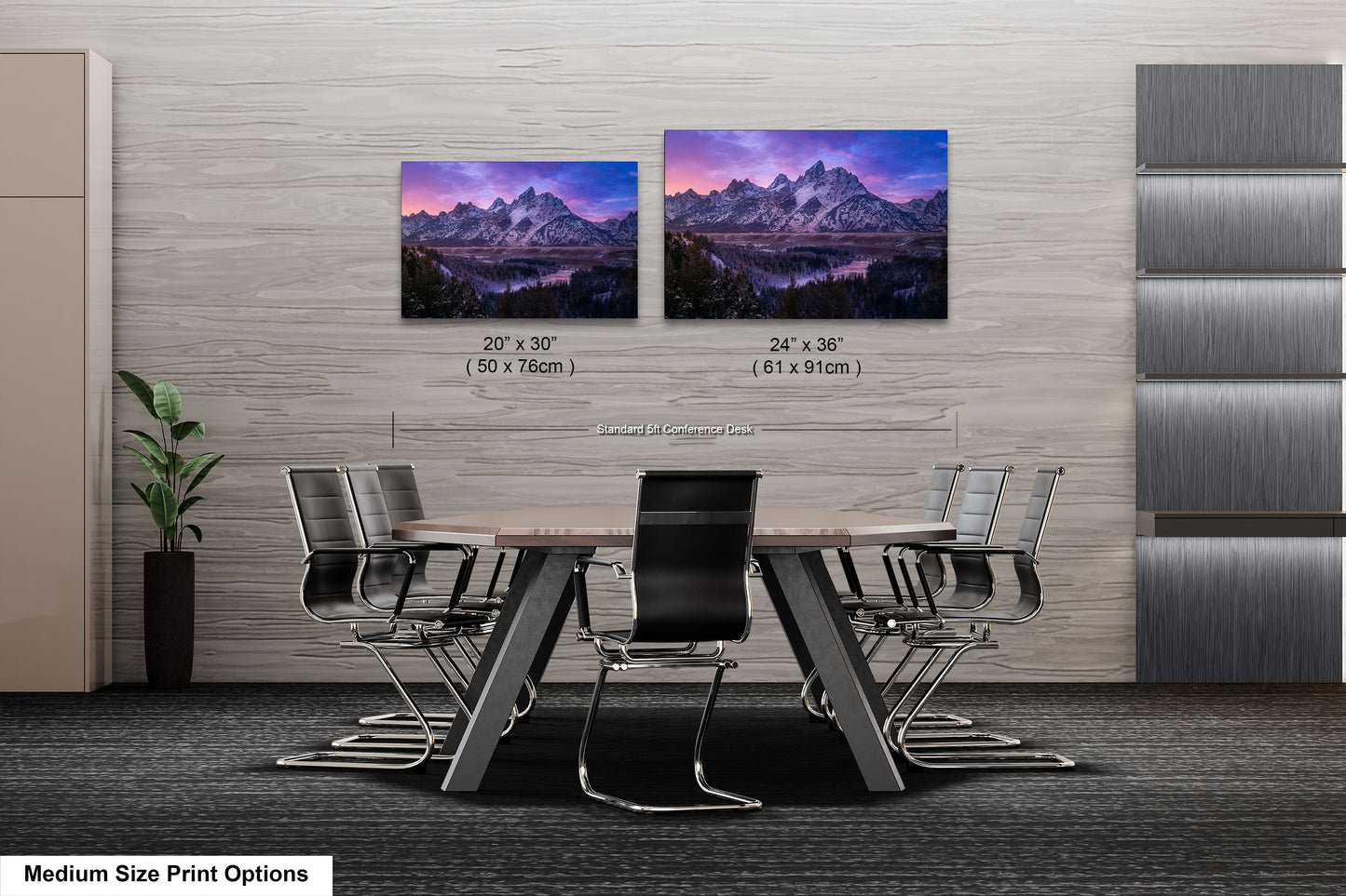 a dining room with a table and chairs