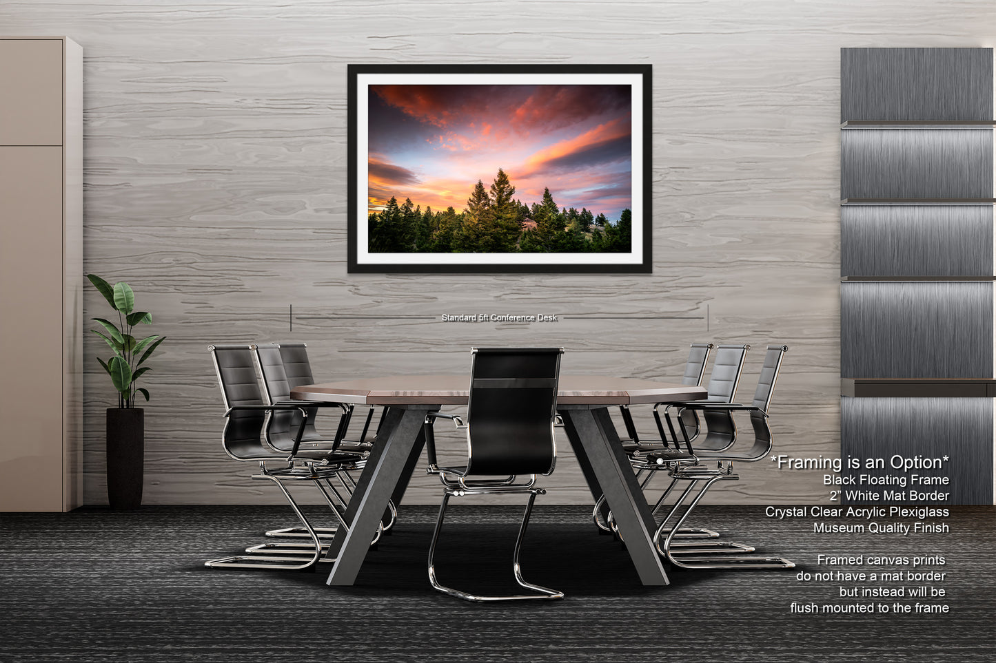 a picture of a dining room with a table and chairs