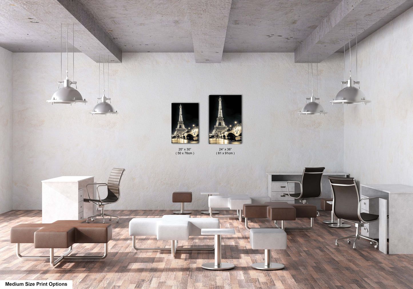 a room with a lot of chairs and a desk