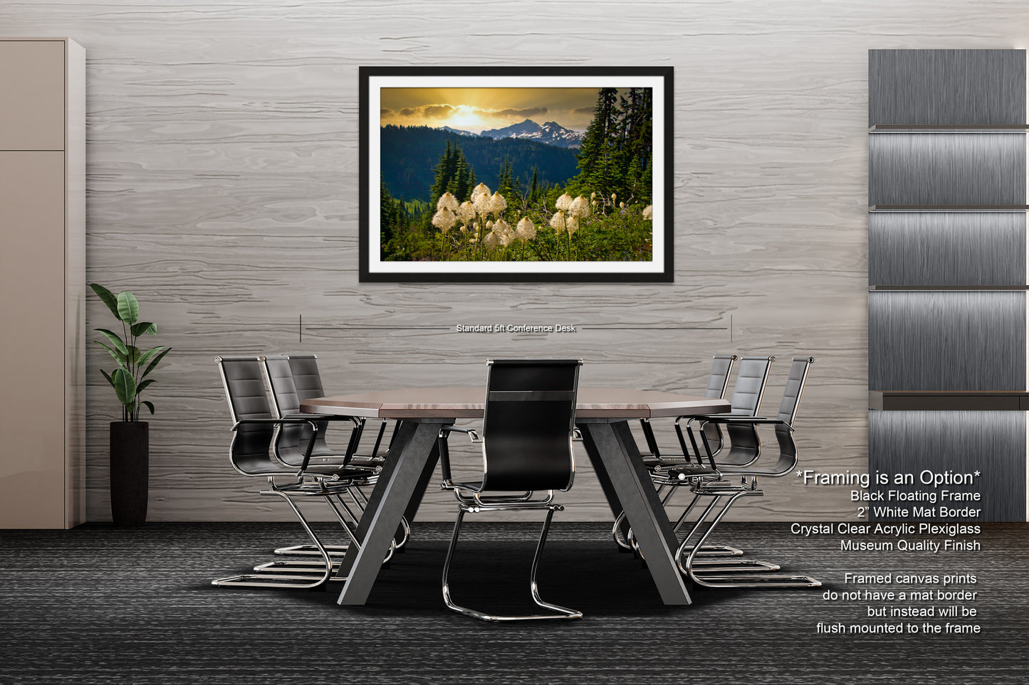 a dining room with a table and chairs