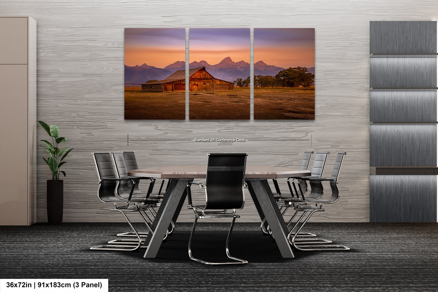 a dining room with a table and chairs