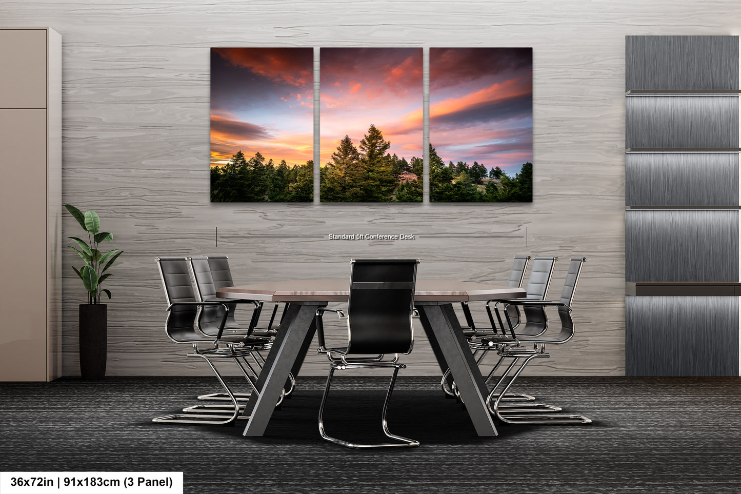 a dining room with a table and chairs