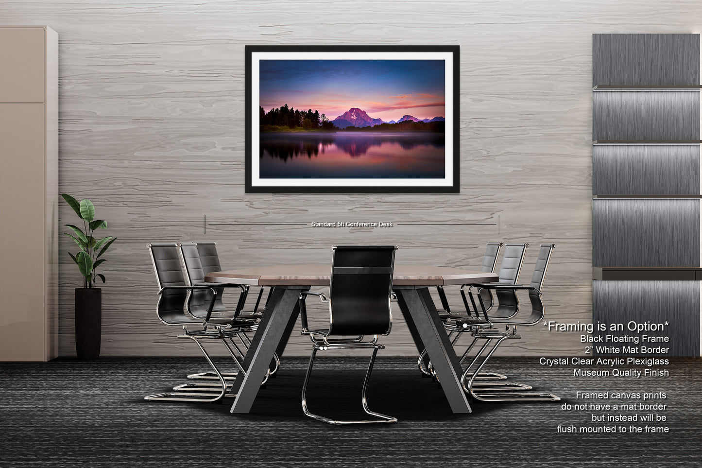 a picture of a dining room with a table and chairs