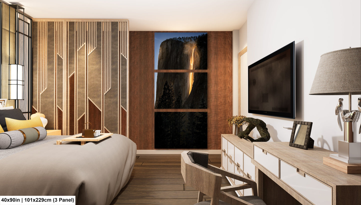 a bed room with a neatly made bed and a flat screen tv