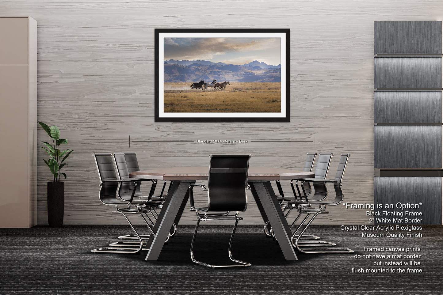 a dining room with a table and chairs