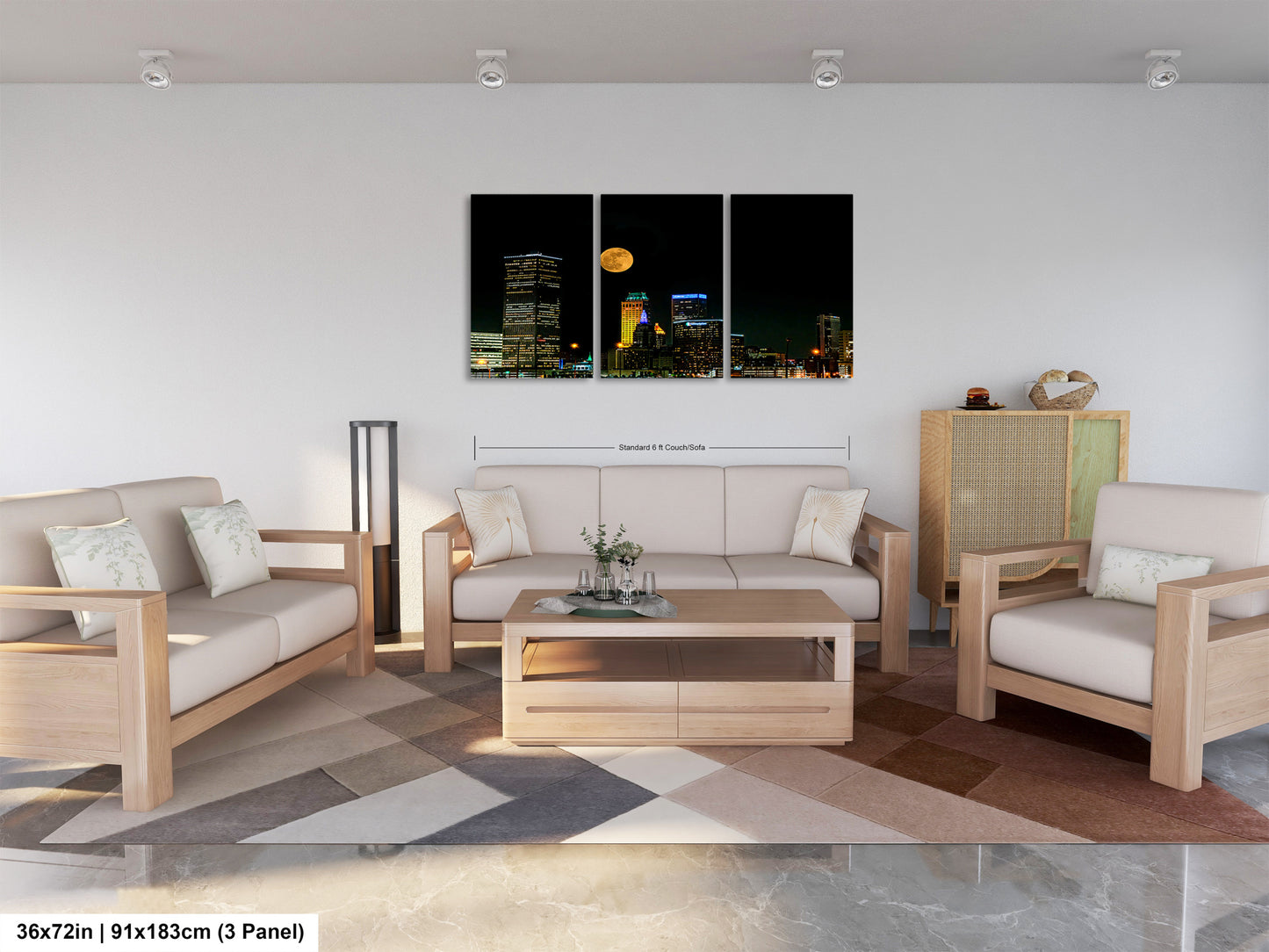 a living room with two couches and a coffee table