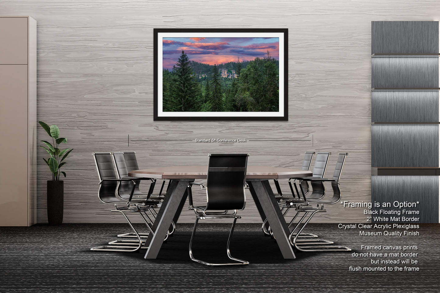 a dining room with a table and chairs