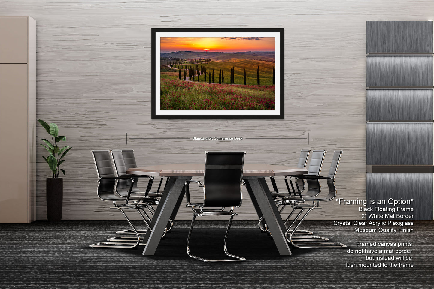 a dining room with a table and chairs