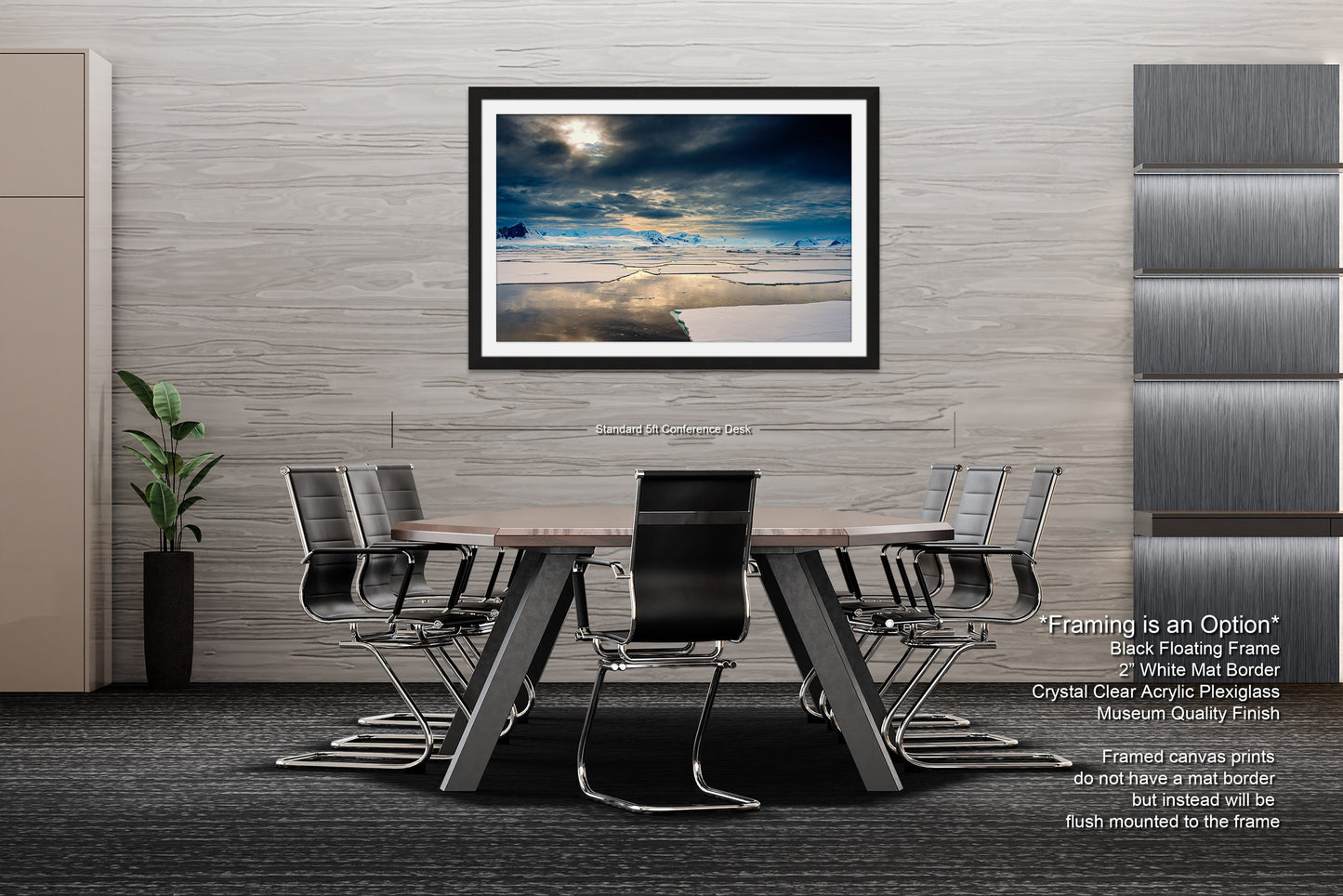 a picture of a dining room with a table and chairs