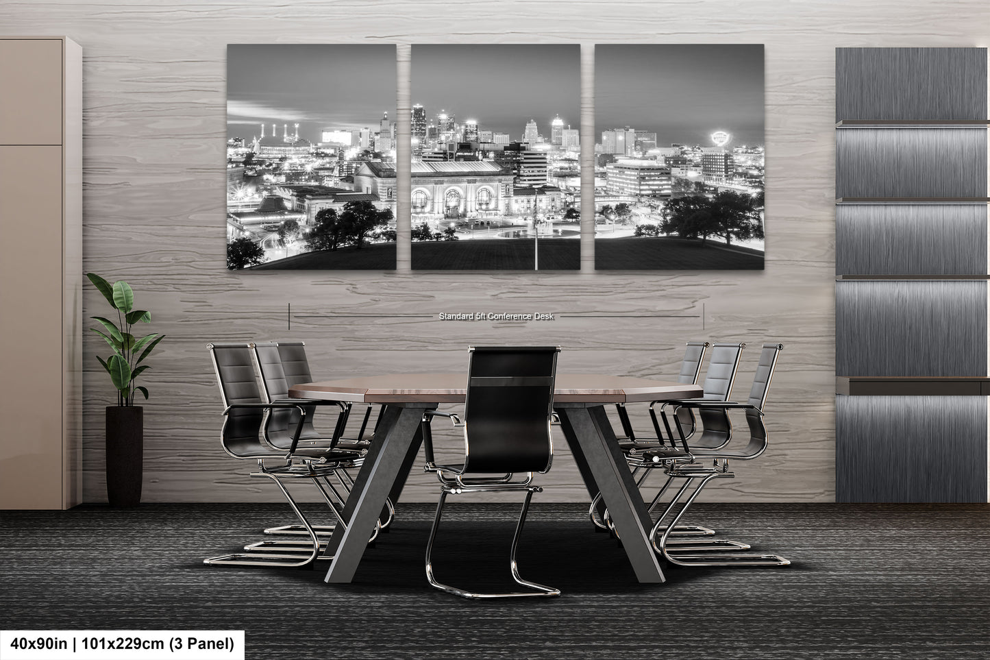 a black and white photo of a table and chairs