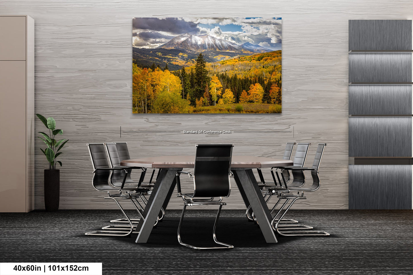 a dining room with a table and chairs