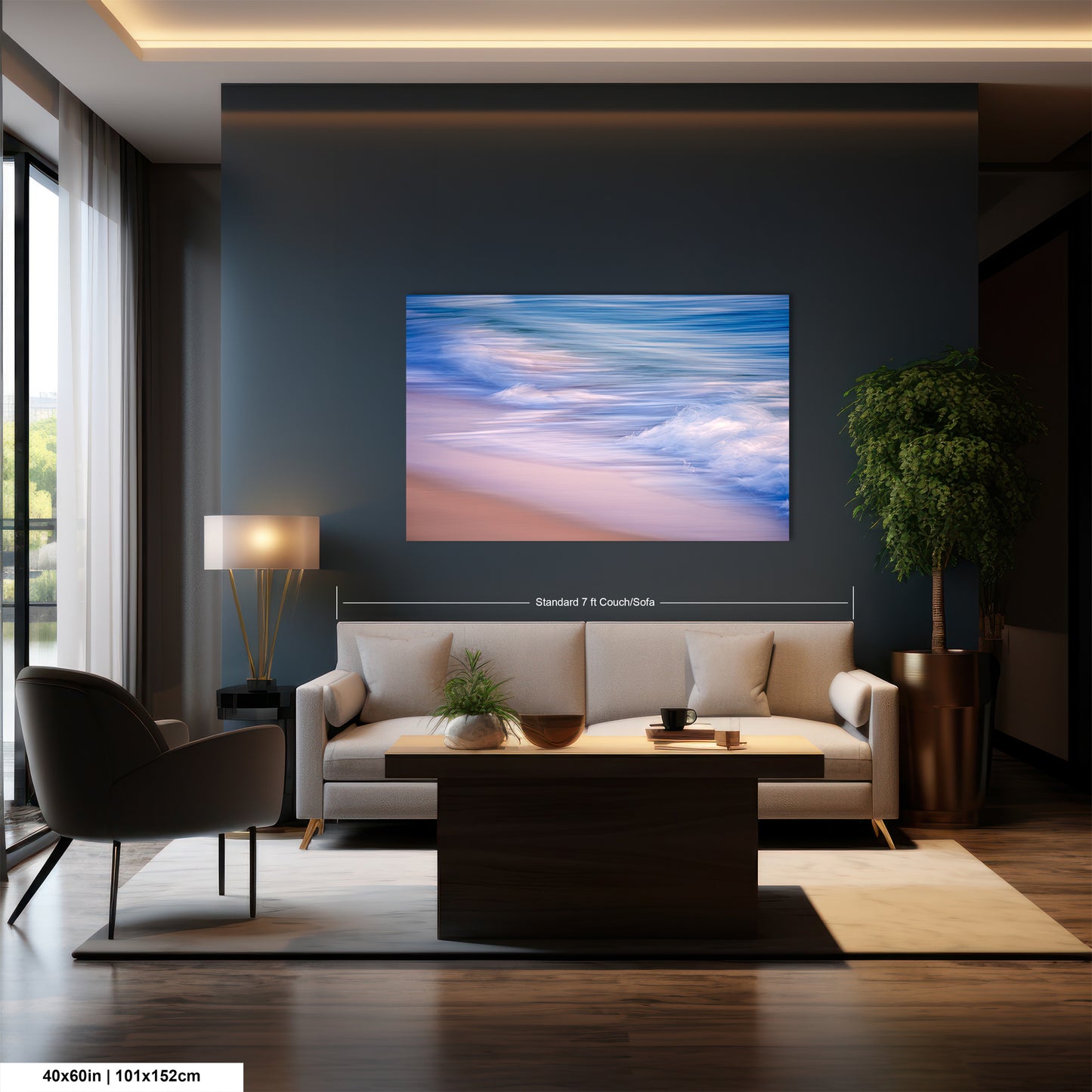 a living room filled with furniture and a flat screen tv