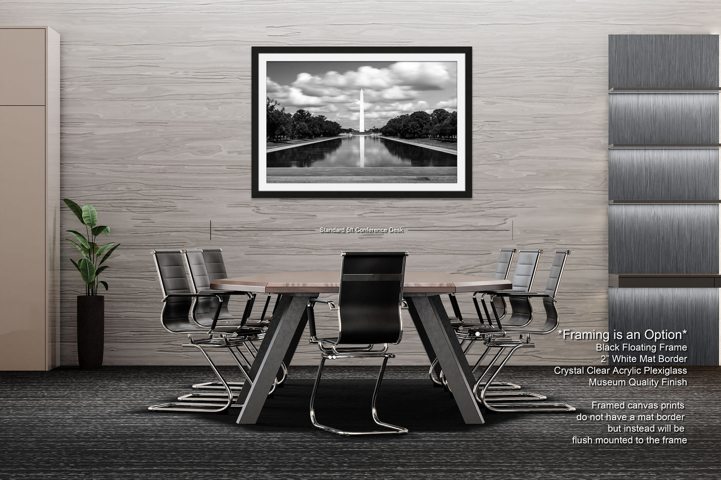 a black and white photo of a table and chairs