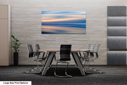 a dining room table with chairs and a painting on the wall
