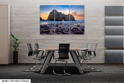 a dining room with a table and chairs