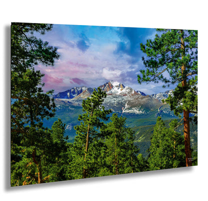 a view of a mountain range from a distance