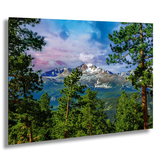 a view of a mountain range from a distance