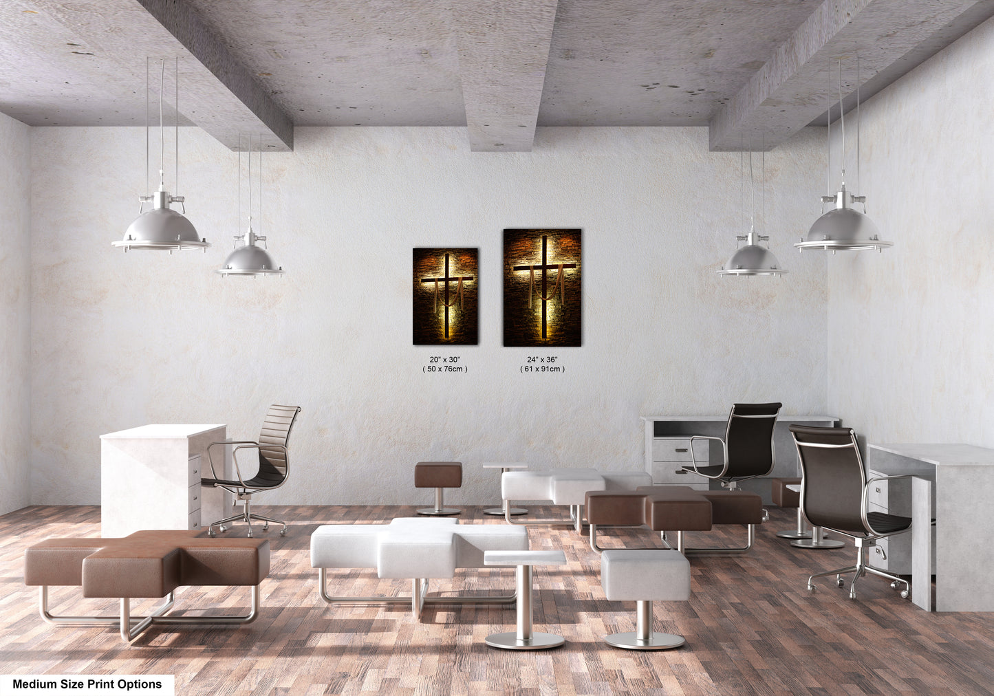 a room filled with lots of white furniture