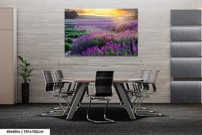 a dining room table with chairs and a painting on the wall