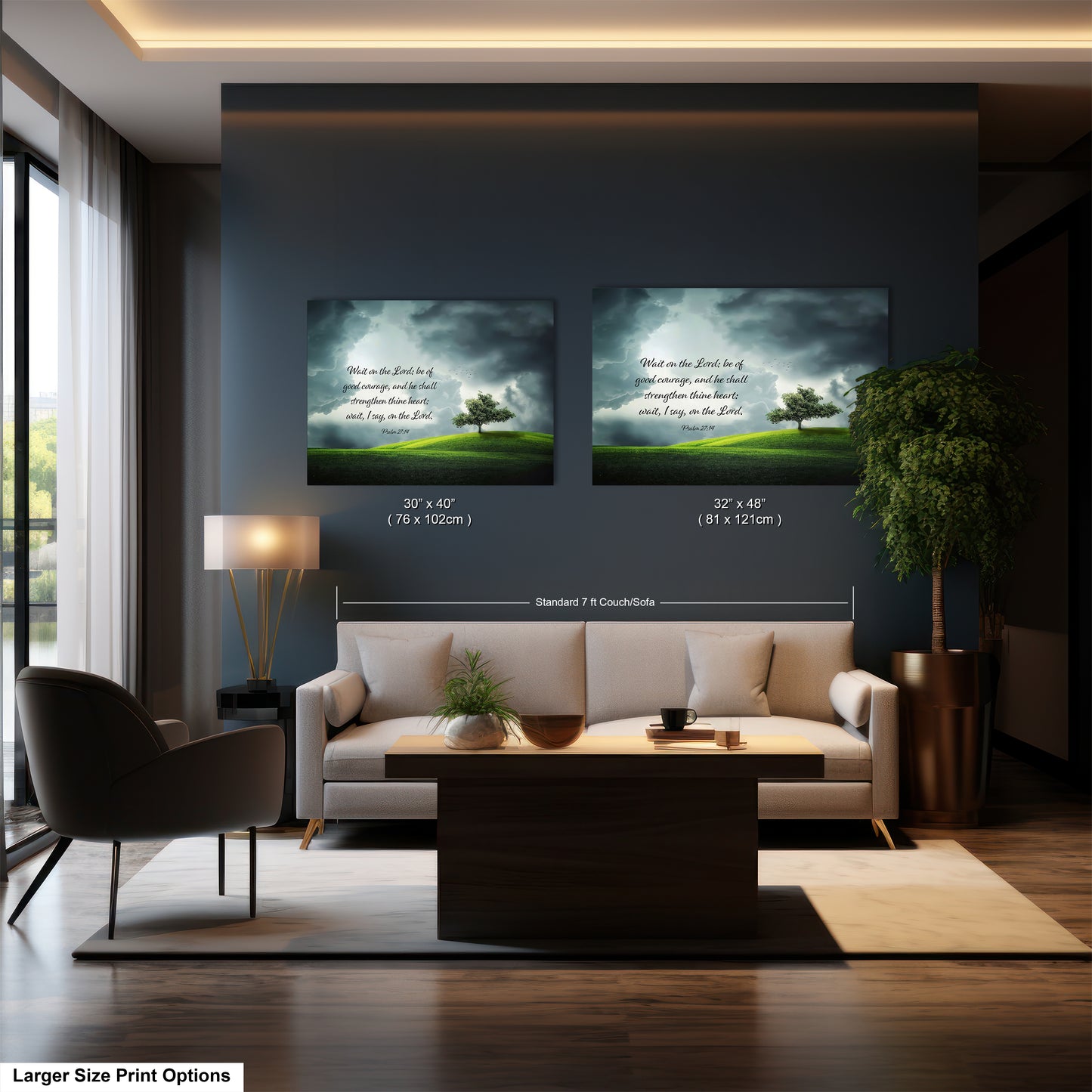 a living room filled with furniture and a large window