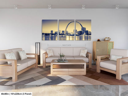 a living room filled with furniture and a painting on the wall