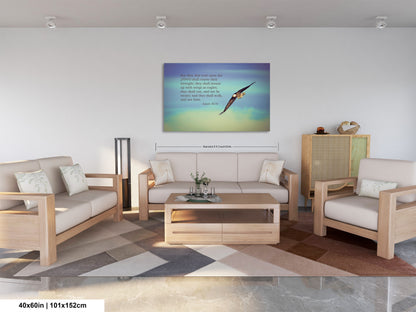 a living room filled with furniture and a painting on the wall