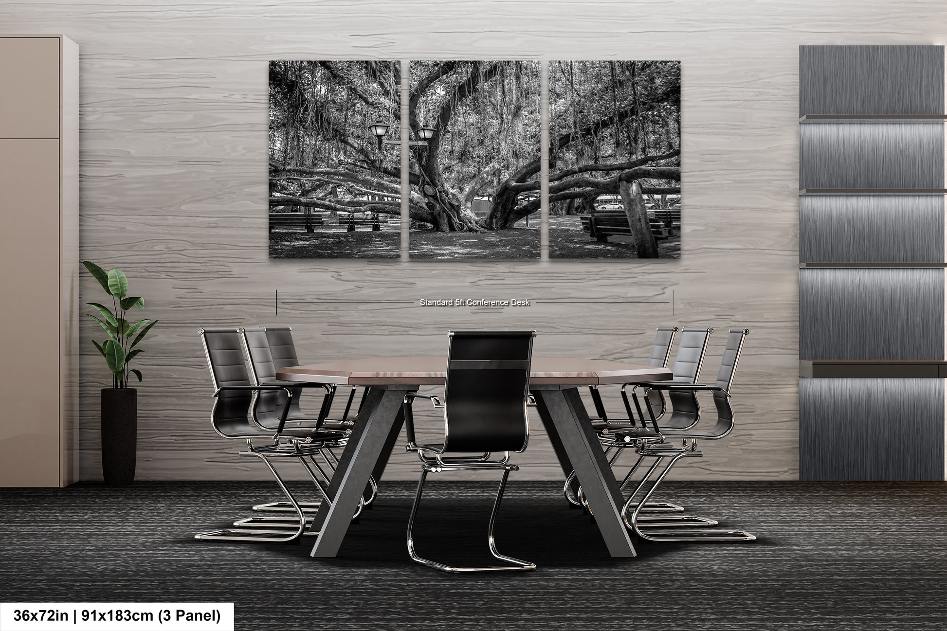 a black and white photo of a table and chairs