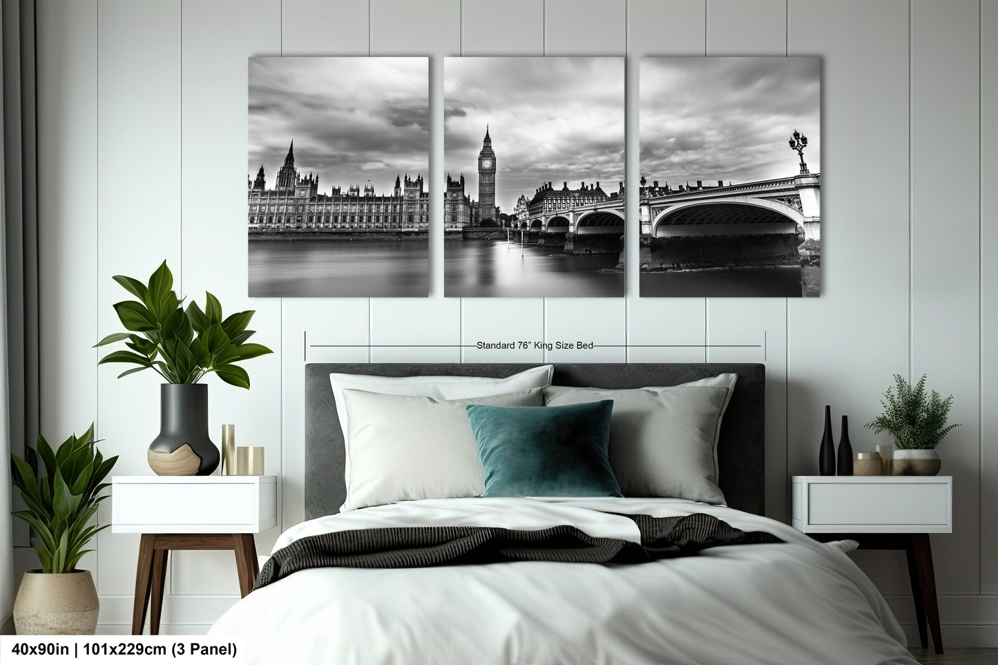 a black and white photo of a bedroom