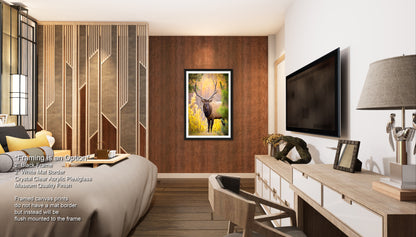 a bed room with a neatly made bed and a flat screen tv