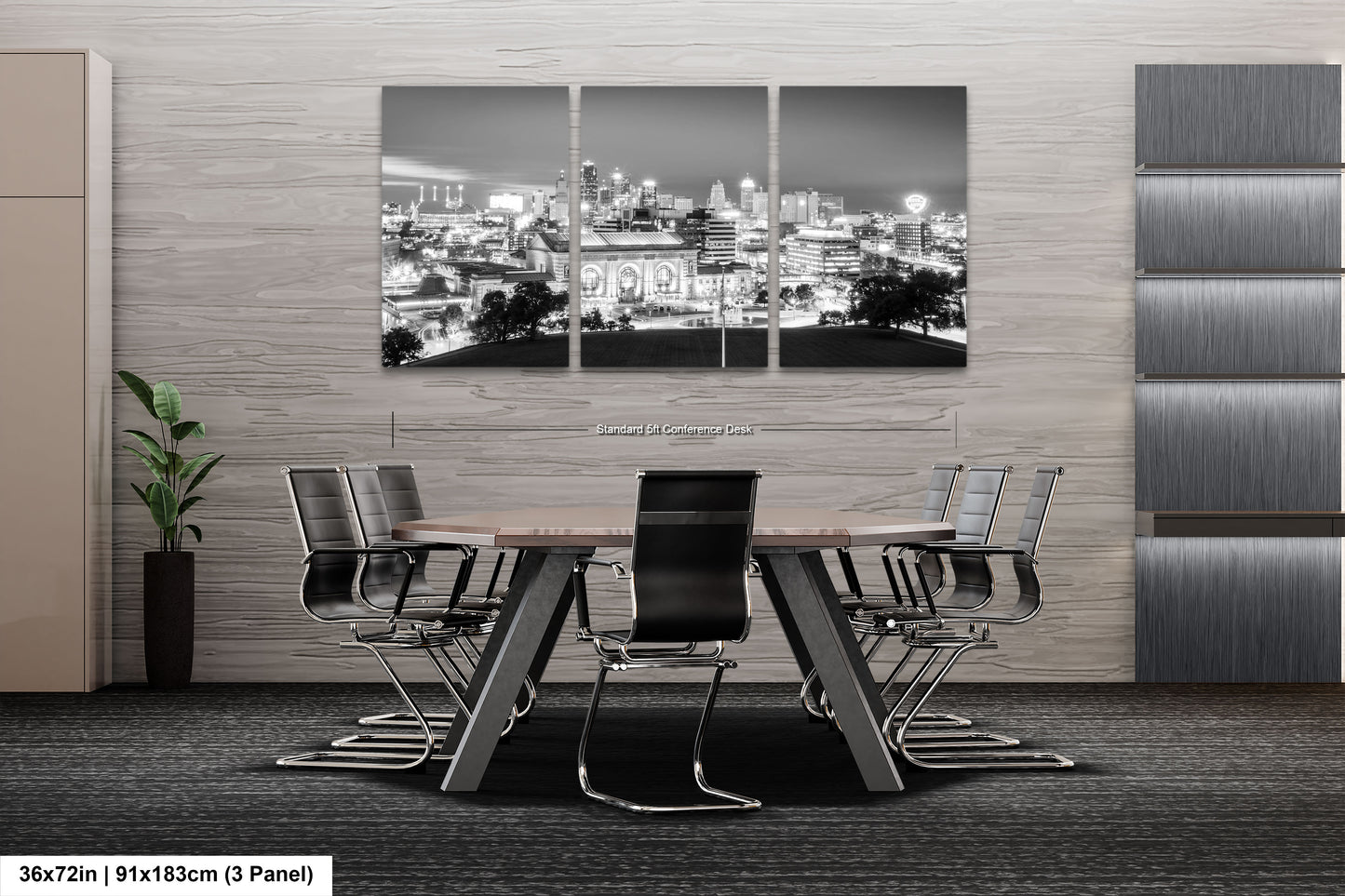 a black and white photo of a city skyline