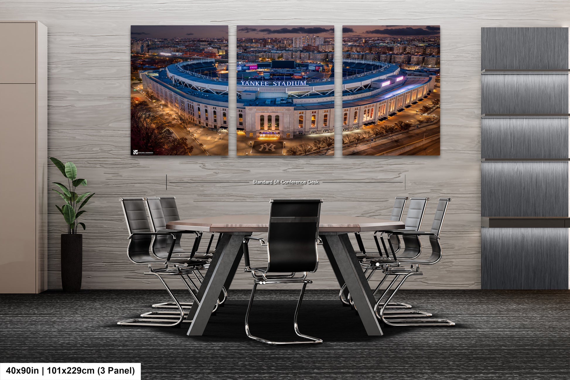 a dining room with a table and chairs