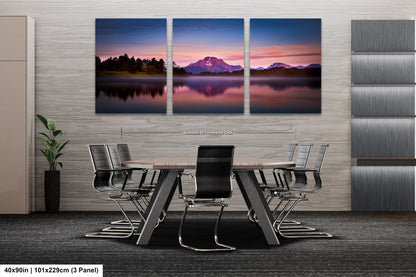 a dining room with a table and chairs
