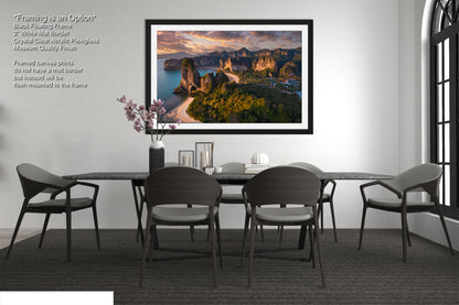 a dining room with a table and chairs