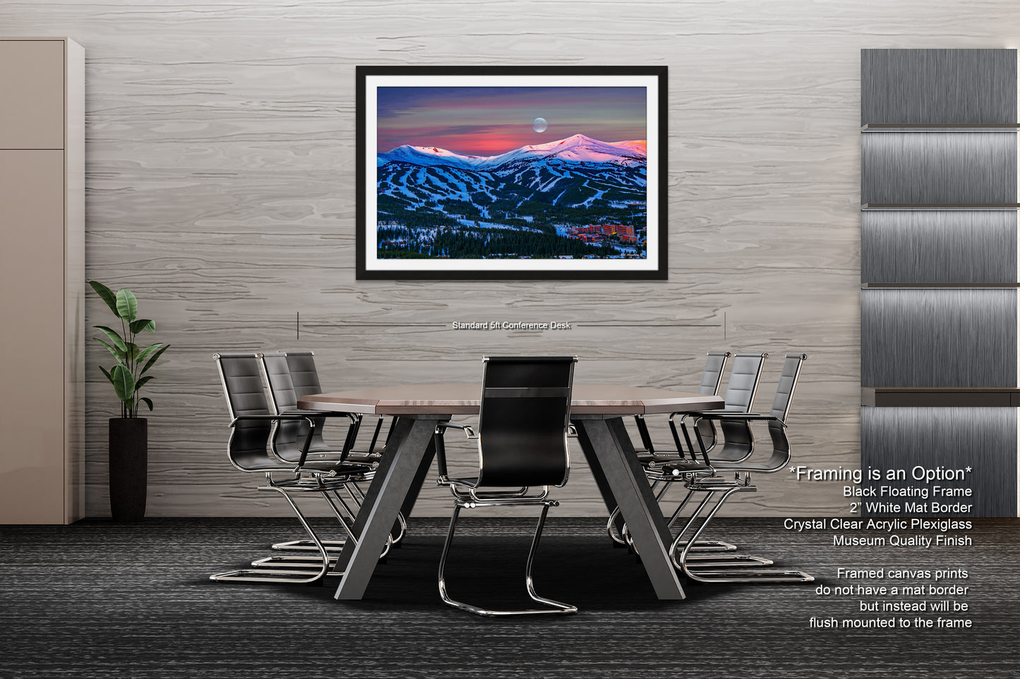 a dining room with a table and chairs