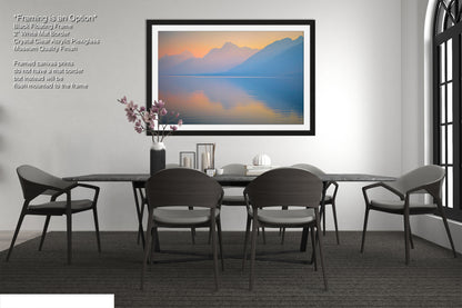 a picture of a dining room with a table and chairs