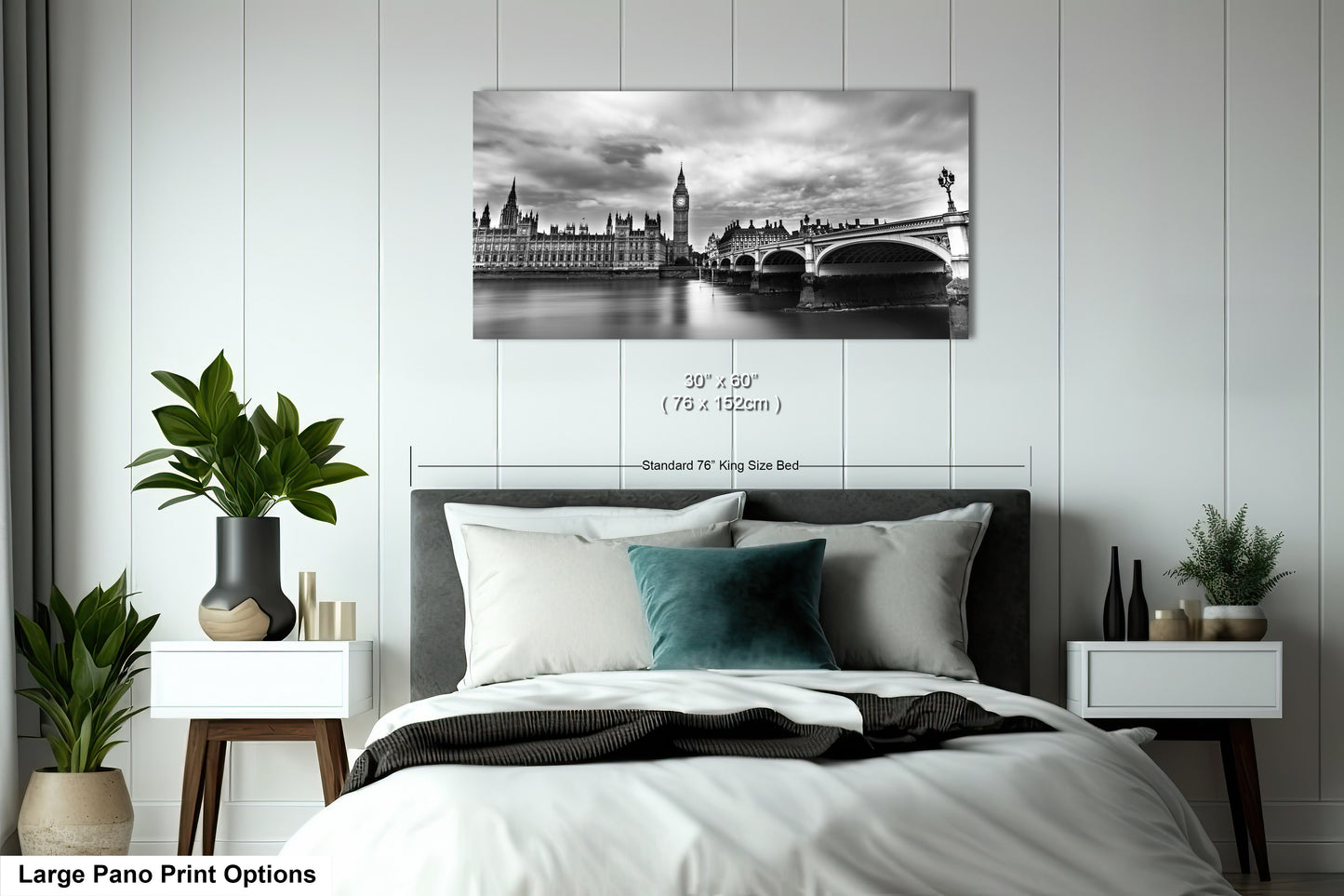 a black and white photo of a bedroom