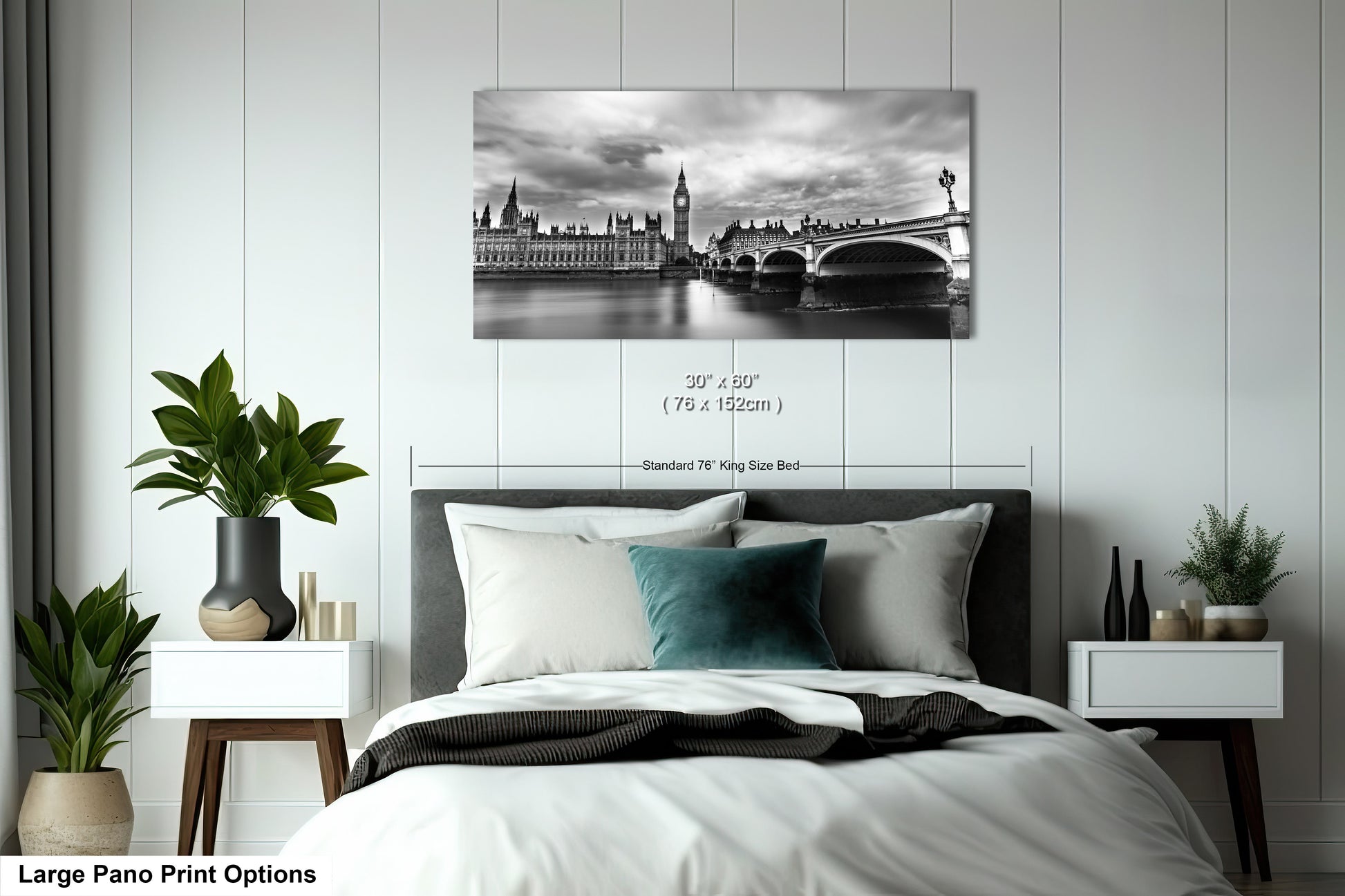 a black and white photo of a bedroom
