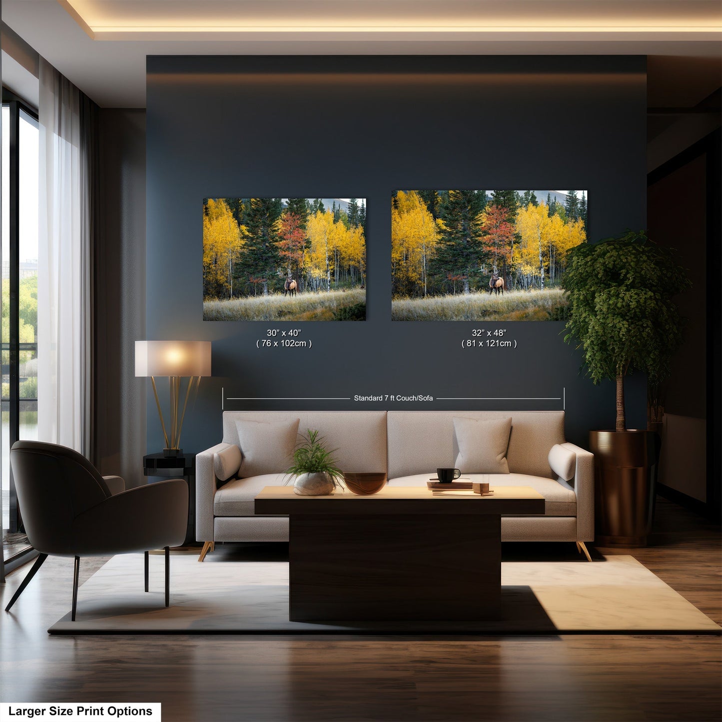 a living room filled with furniture and a large window